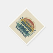 Gepersonaliseerde zestig 60ste verjaardagscadeaus servet (Hoek)