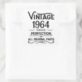 Gepersonaliseerde zestig 60ste verjaardagscadeaus vierkante sticker (Tas)