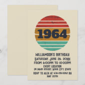 Gepersonaliseerde zestig vintage 60ste verjaardags kaart (Voorkant / Achterkant)