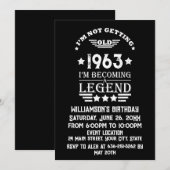 Gepersonaliseerde zestig vintage 60ste verjaardags kaart (Voorkant / Achterkant)