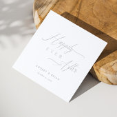 Gepersonaliseerde Zilver 'Happy Ever After' bruilo Servet