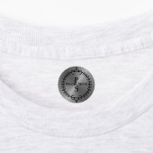 Gepersonaliseerde zilveren stok op kleding naamlab labels (Aangebracht)