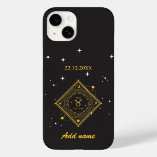 Gepersonaliseerde Zodiac aangepaste naam Taurus Case-Mate iPhone 14 Hoesje