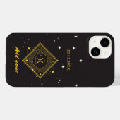 Gepersonaliseerde Zodiac Custom naam Vissen Case-Mate iPhone Case (Achterkant (horizontaal))
