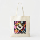 Gepersonaliseerde Zoethout Allerlei Monogram met Q Tote Bag (Voorkant)