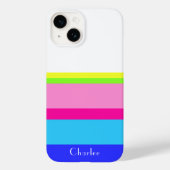 Gepersonaliseerde zomer vibes kleur blok telefoonh Case-Mate iPhone case (Achterkant)
