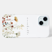 Gepersonaliseerde zomer Wildflower Border Case-Mate iPhone Case (Achterkant (horizontaal))