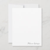 Gepersonaliseerde Zonnebloem Dank u Nota Kaart (Achterkant)