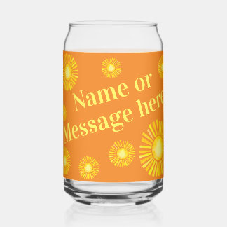 Gepersonaliseerde zonneschijn kan gevormd worden blikvorm glas