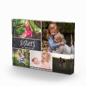 Gepersonaliseerde Zusters Foto Collage krijtbord e (Rechts)