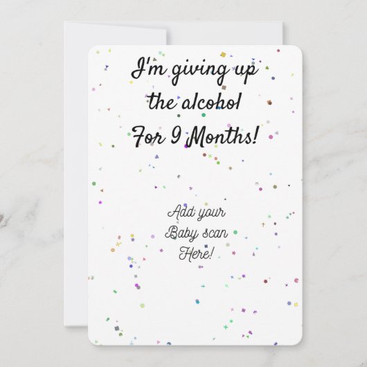 Gepersonaliseerde zwangerschap aankondiging (Voorkant)