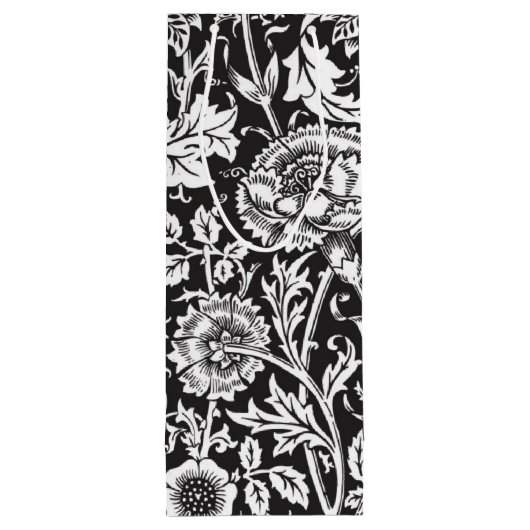 Gepersonaliseerde zwart-witwastas met wieltjes voo wijn cadeautas (Achterkant)