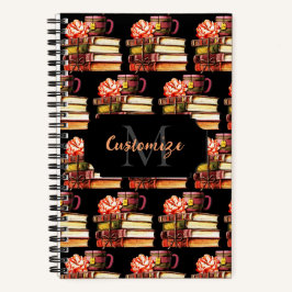 Gepersonaliseerde zwarte boeken en thee