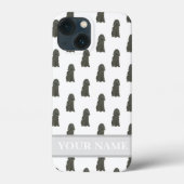Gepersonaliseerde zwarte Cocker Spaniel Dog Case-Mate iPhone Case (Achterkant)