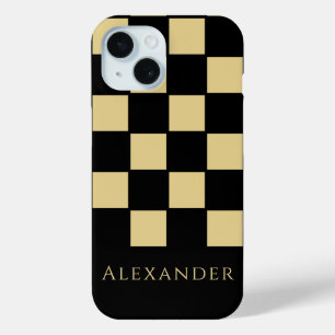 Gepersonaliseerde zwarte en gouden cheque