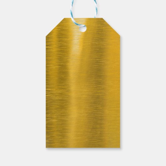 Gepersonaliseerde zwarte en goudkerst cadeaulabel (Achterkant)