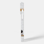 Gepersonaliseerde zwarte en witte Basketball Jerse Case-Mate iPhone Case (Achterkant / Links)