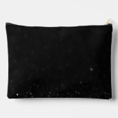 Gepersonaliseerde zwarte glitter Initialen groot Etui (Achterkant)