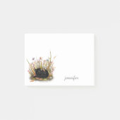 Gepersonaliseerde zwarte kitten Post-it® notes (Voorkant)