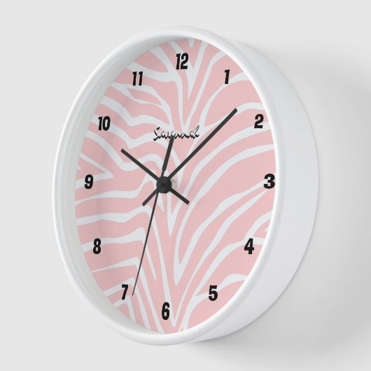 Gepersonaliseerde zwarte roze Zebra Elke kleurwand (Hoek)