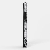 Gepersonaliseerde Zwarte & Witte Doodled, Case-Mate iPhone Case (Achterkant/rechts)