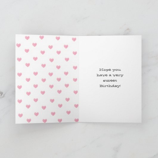 Gepersonaliseerde zweet Birthday Kaart voor zuster (Binnen)