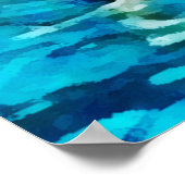 gepersonaliseerde zwemmer - verjaardag poster (Hoek)