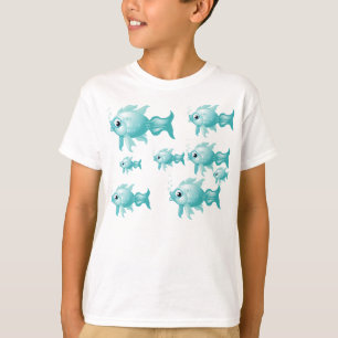 Gepersonaliseerde zwemvis t-shirt