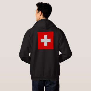 Gepersonaliseerde Zwitserland vlag Schweiz Zwitser Hoodie