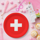 Gepersonaliseerde Zwitserland vlag Schweiz Zwitser Papieren Bordje (Feest)