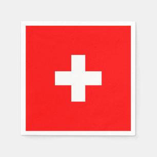 Gepersonaliseerde Zwitserland vlag Schweiz Zwitser Servet