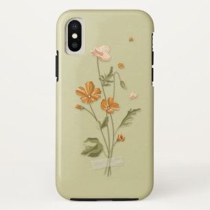 geperste bloem iPhone XS hoesje