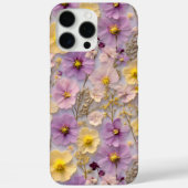 Geperste Bloem Patroon Pastel Wildflower Design Case-Mate iPhone Case (Achterkant)