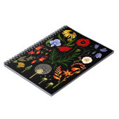 Geperste bloemen, Boho Wildbloemen,  Botanica Notitieboek (Linkerzijde)