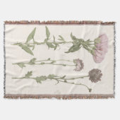 Geperste bloemen - Roze Deken (Voorkant)