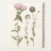 Geperste bloemen - Roze Planner (Achterkant)