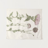 Geperste bloemen - Roze Wandkleed (Voorkant (horizontaal))