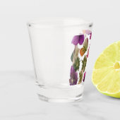  geperste bloemen - shot glas (Links)