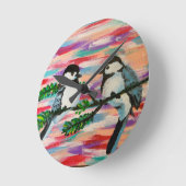 Geperste vogels ronde klok (Hoek)