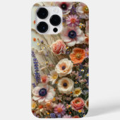 Geperste Wildbloem Artistieke Bloemen Case-Mate iPhone Case (Achterkant)