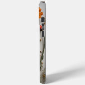 Geperste Wildbloemen met witte achtergrond Case-Mate iPhone Case (Achterkant / Links)