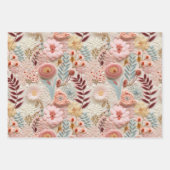  geperste wilde bloem inpakpapier vel (Voorkant 3)