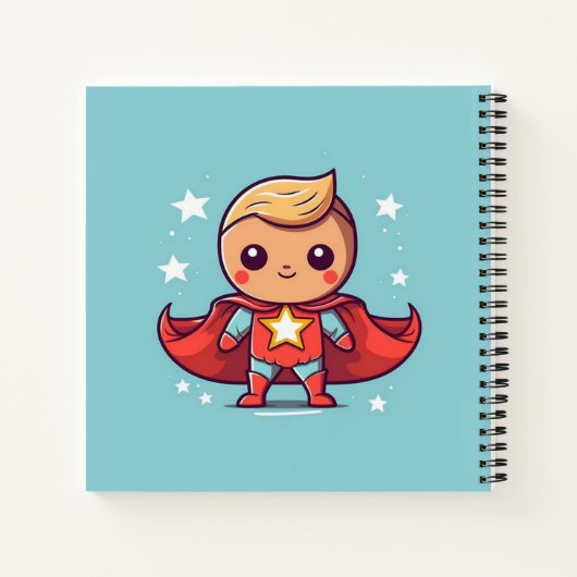 GEPERZONALISEERDE SUPER HERO NOTITIEBOEK (Achterkant)