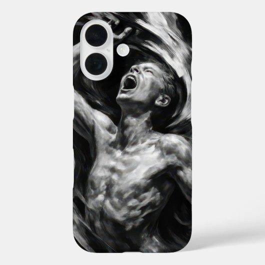 gepijnigd Man met rookranken Case-Mate iPhone Case (Achterkant)