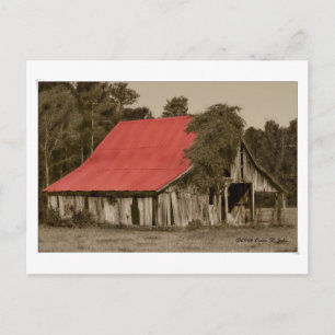 Gepilapideerd Roofed Barn-Briefkaart Briefkaart