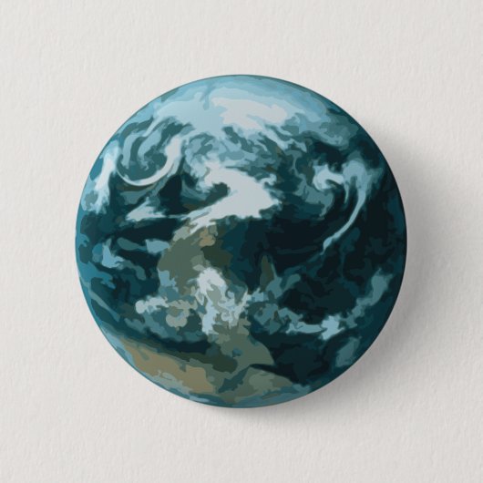 Gepilde aarde ronde button 5,7 cm (Voorkant)