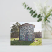 Gepilde Barn Cameron NC Briefkaart (Staand voorkant)