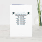 Gepilde bloemen in een Blauwe Vase - Gepersonalise Kaart (Achterkant)