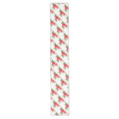 Gepilde Bourgogne Rozen Lange Table Runner Tafelloper (Voorkant)