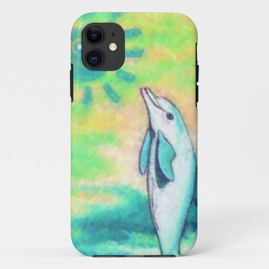 Gepilde dolfijn Case-Mate iPhone case (Achterkant)